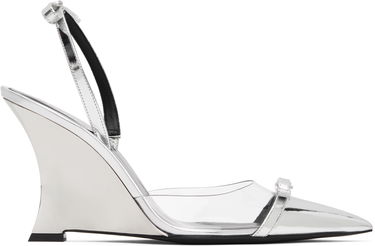 Tenisky a topánky Versace Metallic Wedge Heels with Ribbon Strap Metalická | 1016194_1A10007_2T08P, 0