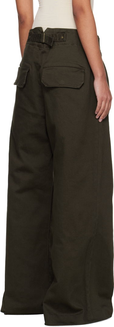 Nohavice Entire Studios Entire Studios Cinch Trousers Zelené | ES2546OL, 2