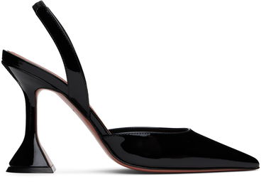 Tenisky a topánky Amina Muaddi Amina Muaddi Holli Sling Heels Čierna | HOLLI SLING PATENT, 0