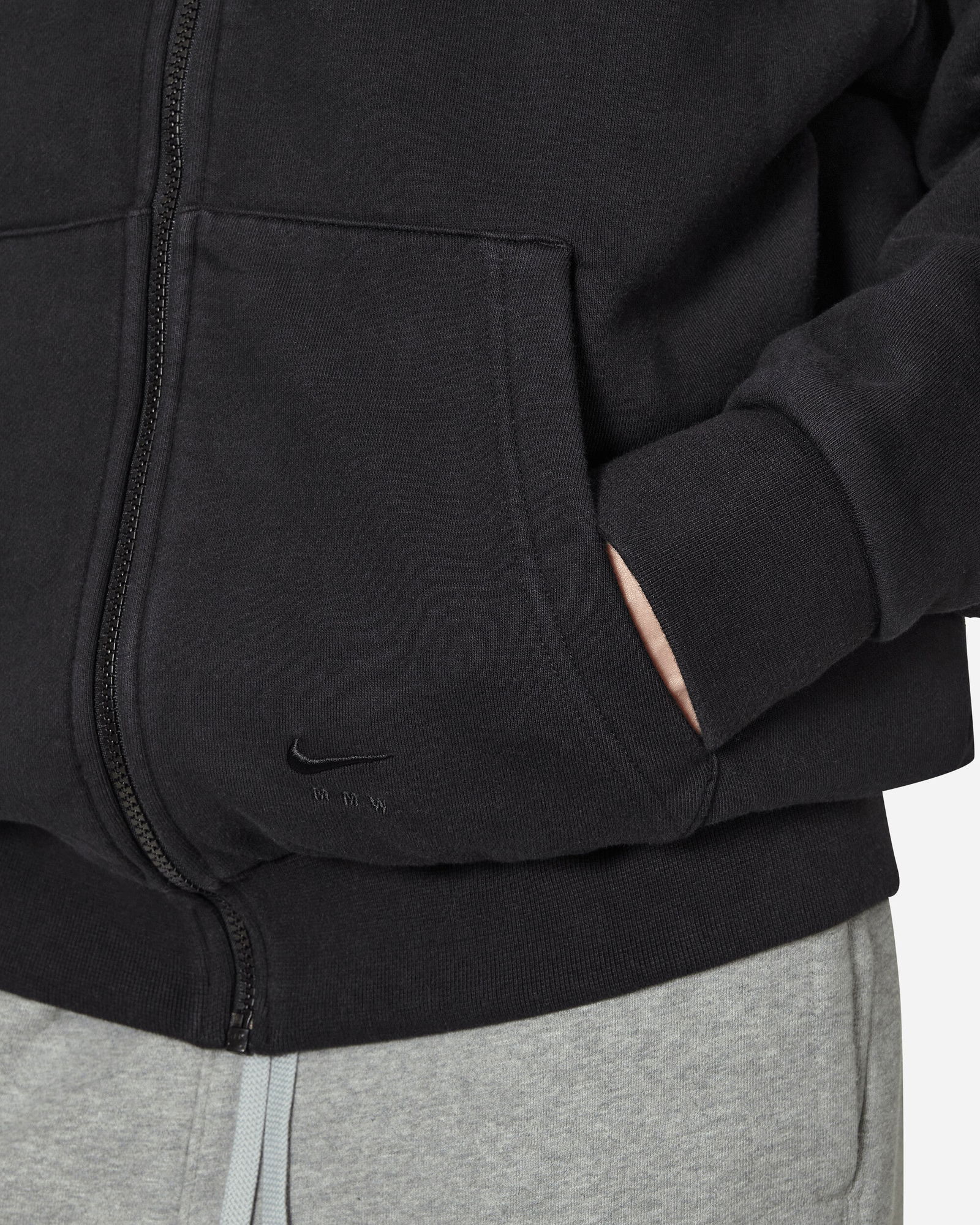 MMW Full-Zip Fleece Hoodie Black