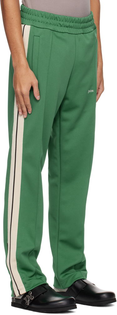 Tepláky Palm Angels Palm Angels Embroidered Logo Track Pants Zelené | PMCJ020S25FAB0015703, 1