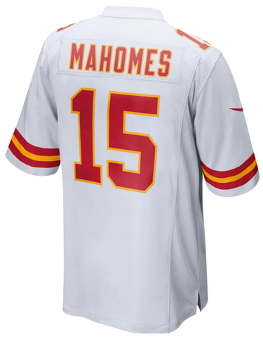 Dres Nike NFL Road Game Kansas City Chiefs Patrick Mahomes 15 Jersey Biela | 67NM-KCGR-7GF-2PA, 3
