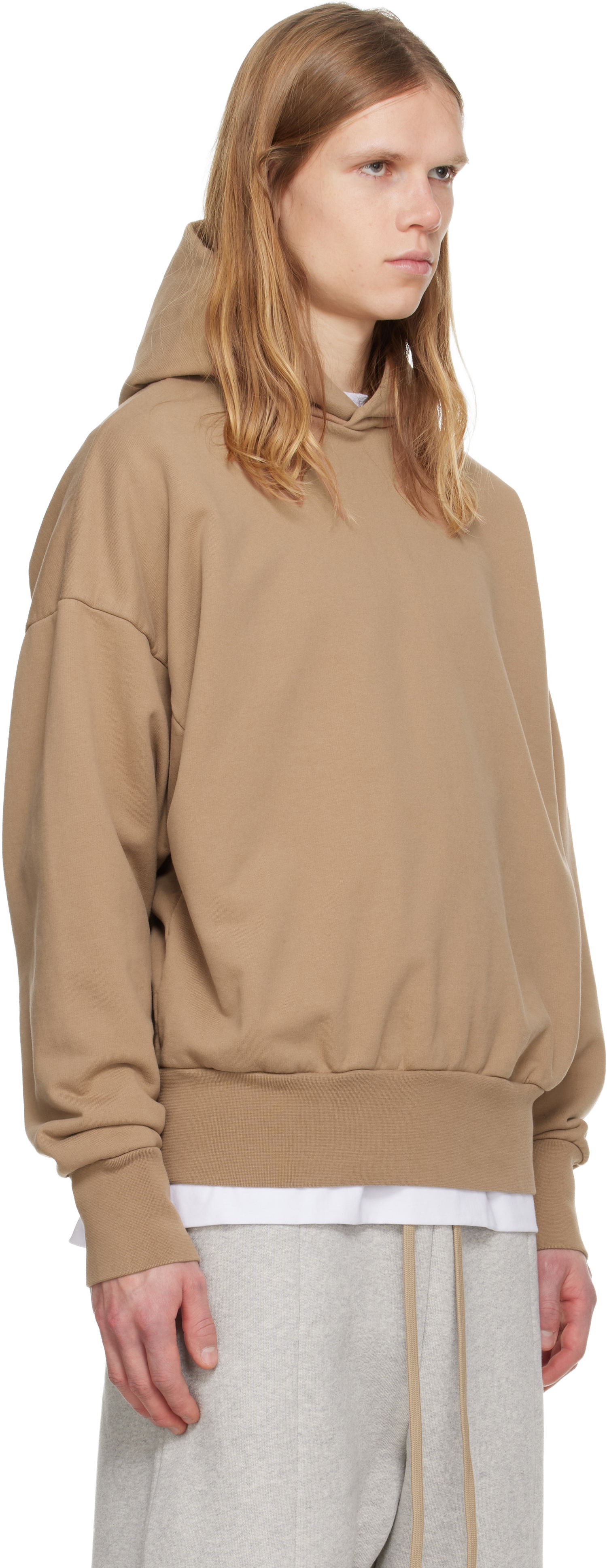 Mikina Fear of God Fear of God Cotton Hoodie Béžová | FG25FW12-121TER-288, 1