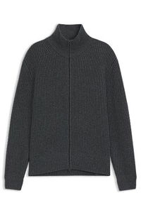 BECKHAM x BOSS Zip-Up Cardigan in Wool and Cashmere