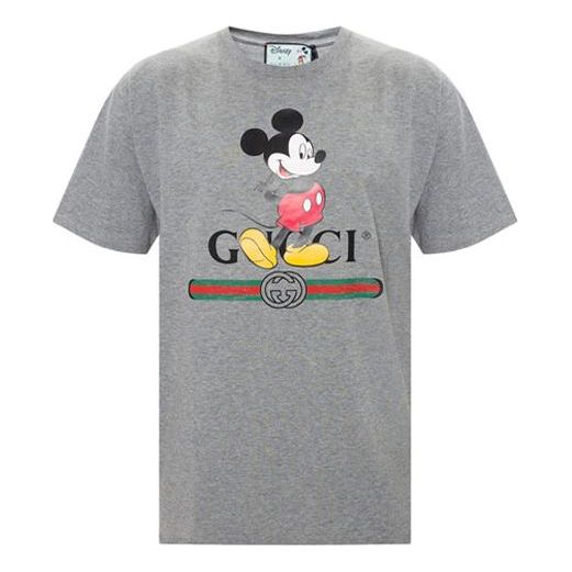 Tričko Gucci Disney x  Mickey Mouse Print T-Shirt Šedá | 565806-XJB67-1093, 0