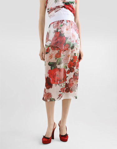 Sukňa Dolce & Gabbana Dolce & Gabbana Rose-Print Chiffon Midi Skirt Rôznofarebný | F4BBOTIS1Y6HA5PD, 3