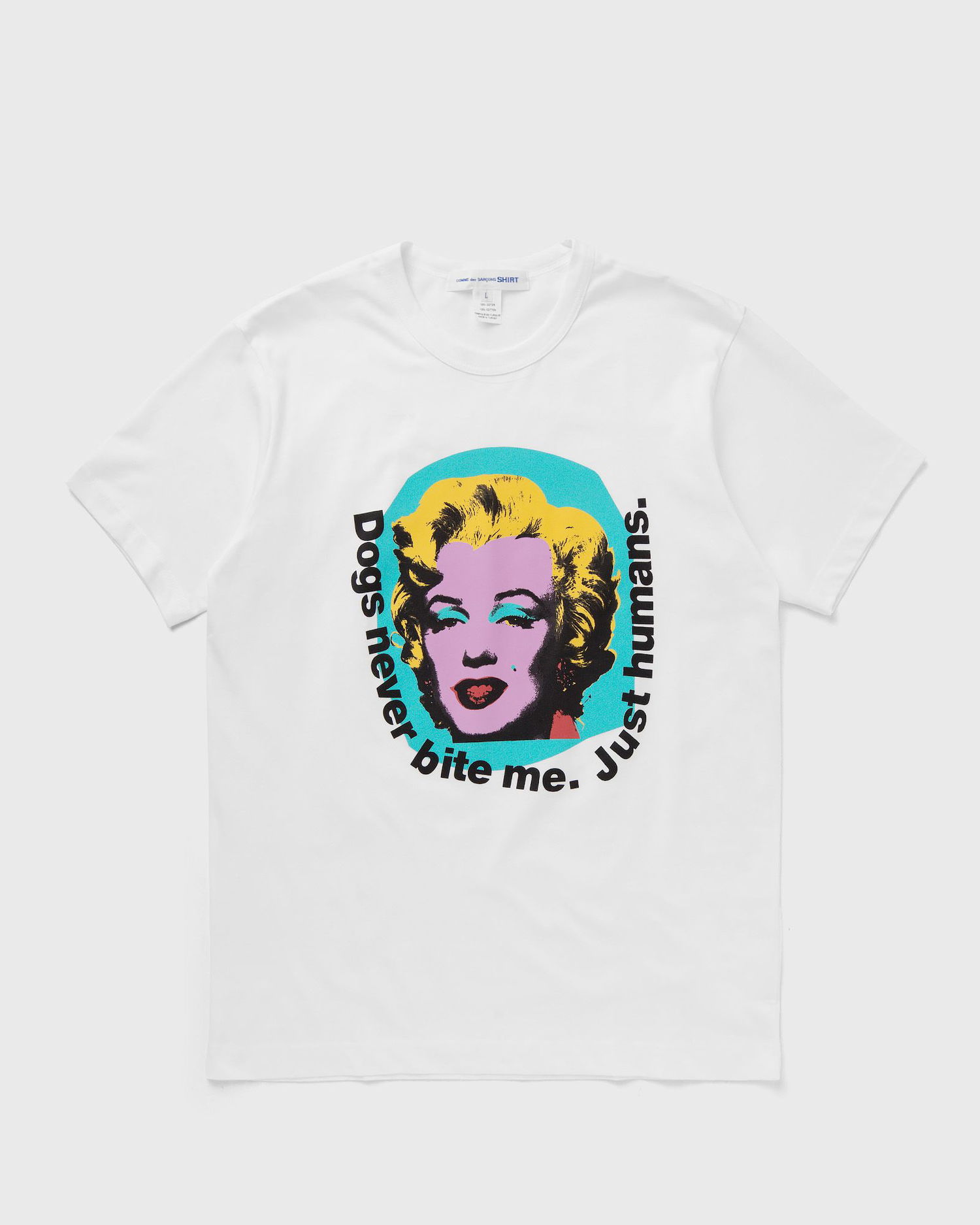 Tričko Comme des Garçons Shirt MENS T-SHIRT KNIT Biela | FM-T005-S24-WHITE, 0
