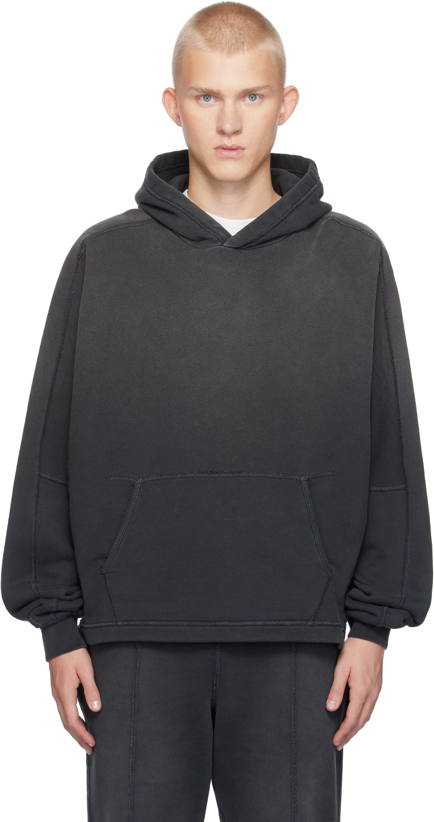 Mikina Represent Clo Stepped Hem Hoodie Čierna | MLM4200, 0