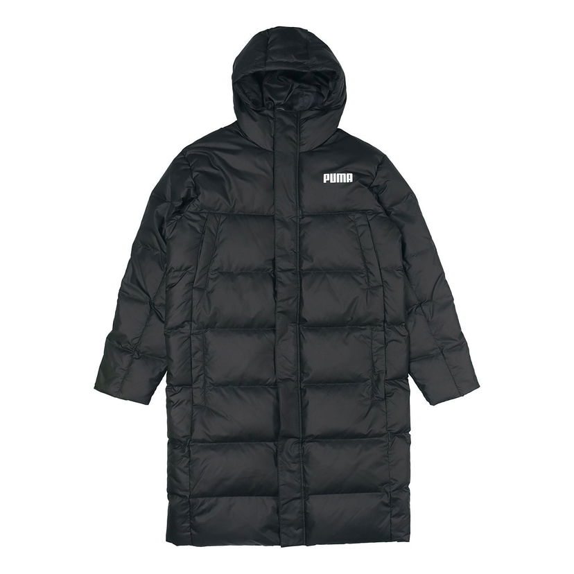 Prešívaná bunda Puma Long Puffer Coat Čierna | 846321-01