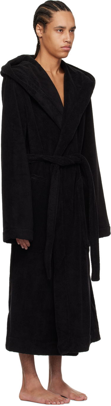 Pyžamo Rick Owens Rick Owens Beach Hooded Bathrobe Čierna | RH0000002 SPO1, 1