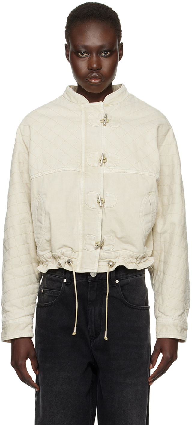 Bunda ISABEL MARANT Celiany Denim Jacket Béžová | VE0370FB-B3H02I, 0