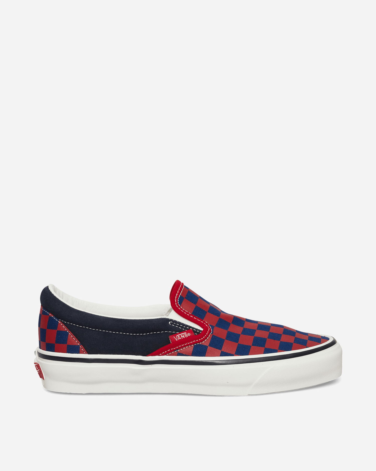 Tenisky a topánky Vans Classic Slip-On Reissue 98 Checkerboard Červená | VN000E969Y01, 1