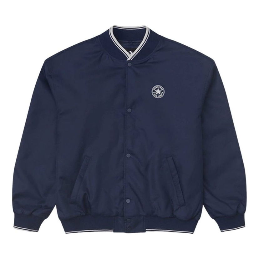 Bomber bunda Converse Logo Baseball Jacket Modrá | 10025987-A02