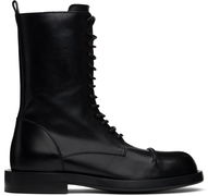 Ann Demeulemeester Gillian Pintuck Combat Boots