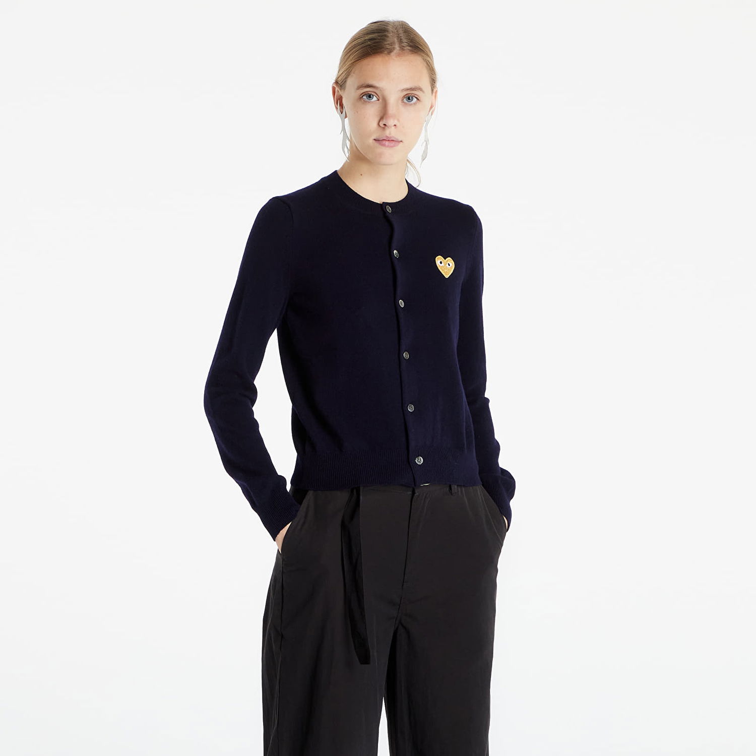 Sveter Comme des Garçons PLAY Cardigan Knit Čierna | AZN049 Navy, 0