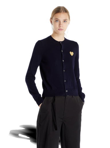 Sveter Comme des Garçons PLAY Cardigan Knit Čierna | AZN049 Navy