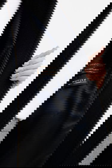 Bunda Samsoe Samsoe ALMA Wool Cape Jacket Navy | F23300184, 6