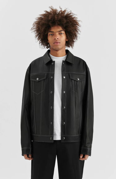 Bunda AXEL ARIGATO Kai Leather Jacket Čierna | A2209001, 7