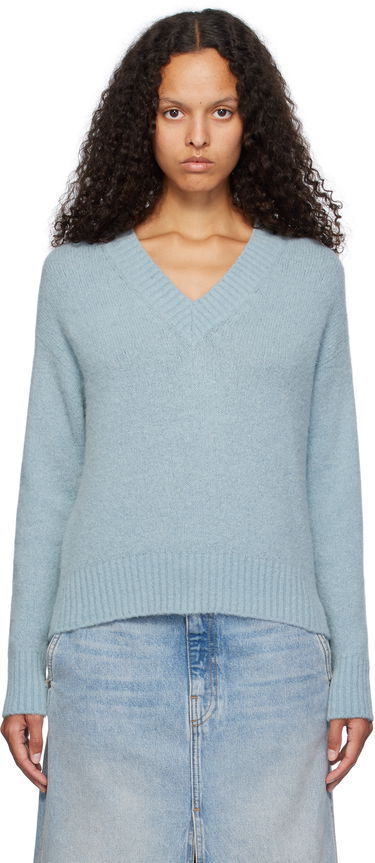 Sveter Max Mara Weekend Max Mara Visita V-Neck Sweater Modrá | 2425366102600 MM12053, 0