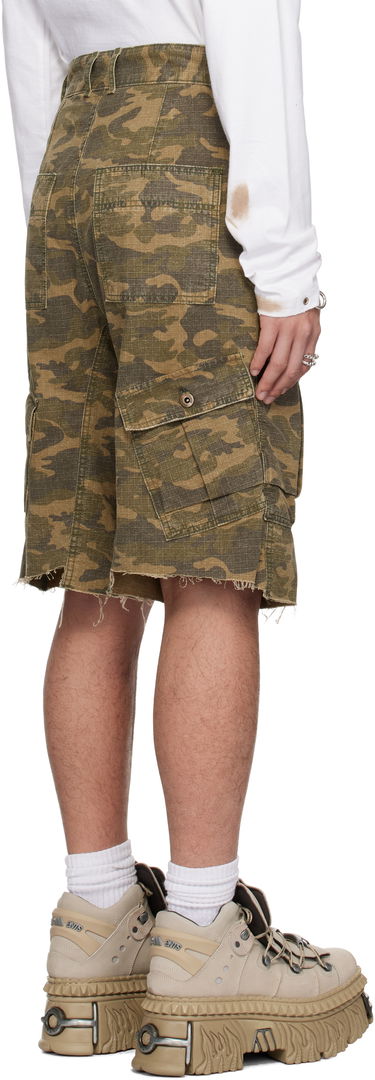Šortky We11done We11done Camo Vintage Shorts Zelené | WD-PT0-25-230-M-MX, 2