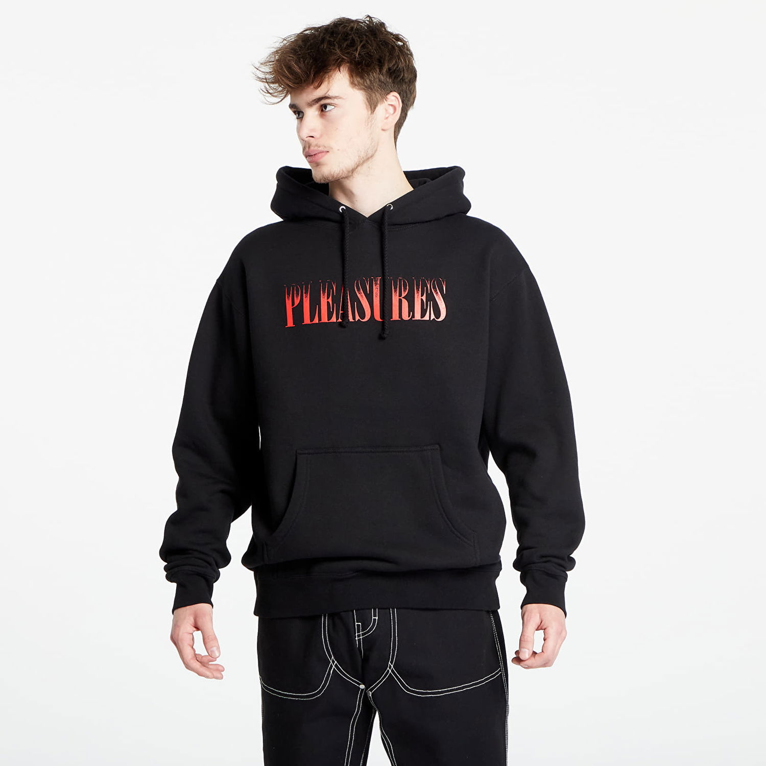 Mikina Pleasures Crumble Hoodie Čierna | P23W055 BLACK, 0