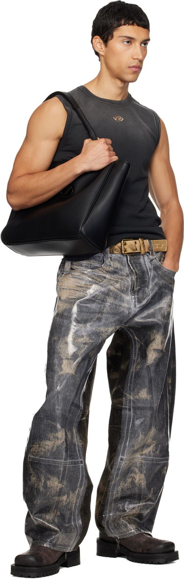 Opasok Diesel B-Flag-D Calf Hair Embossed Belt Rôznofarebný | X10597-P7968-H0478, 1