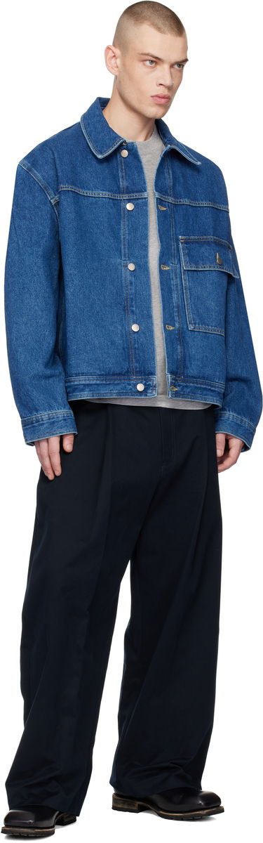 Bunda Studio Nicholson Studio Nicholson Petar Denim Jacket Modrá | PETAR SNM-1079, 3