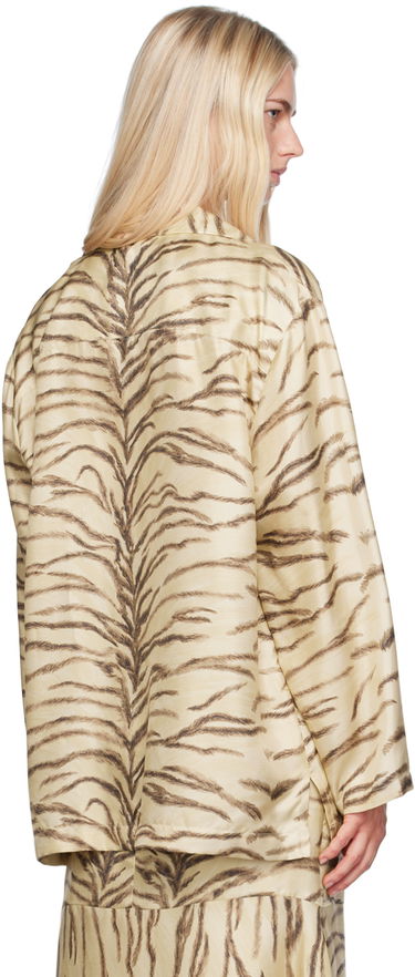 Košeľa Stella McCartney Tiger Print Shirt Béžová | 6201213ES210, 2