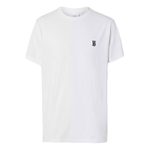 Tričko Burberry Monogram Motif Cotton T-Shirt Biela | 80140211, 0
