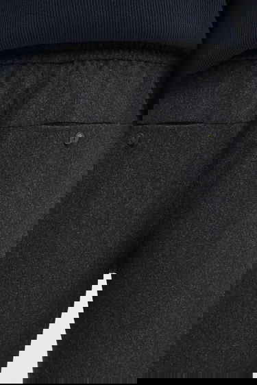 Nohavice Drôle de Monsieur Drôle de Monsieur Le Pantalon Cropped Flanelle Wool Pants Šedá | H.BP167.WV008, 3