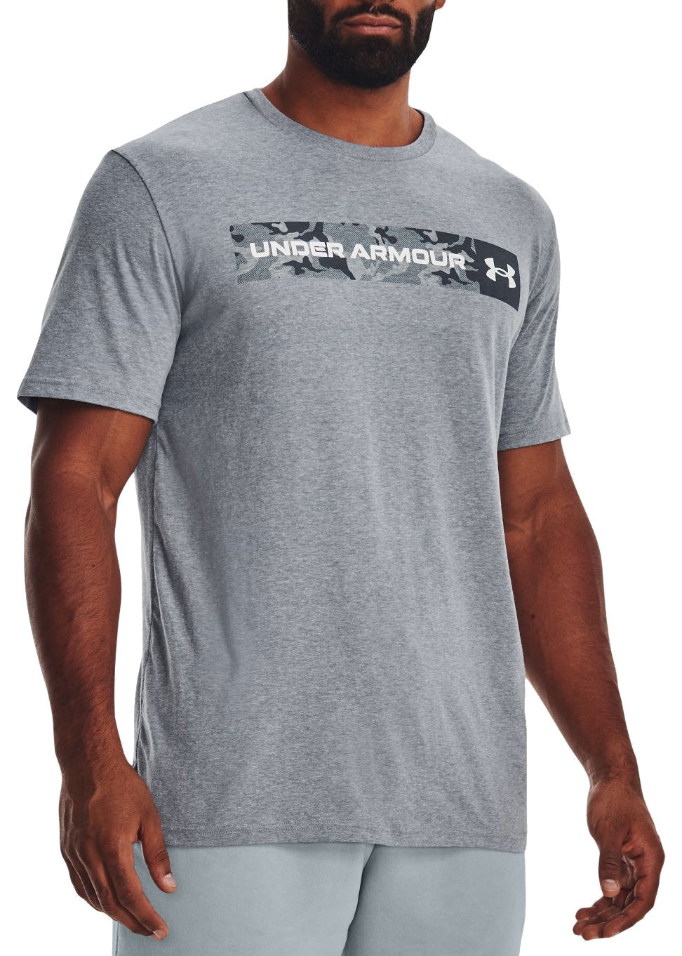 Tričko Under Armour Camo Chest Stripe Men's T-Shirt Šedá | 1376830-035, 0