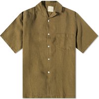 Košeľa Portuguese Flannel Linen Camp Vacation Shirt Zelené | SS23-0100OLV, 1