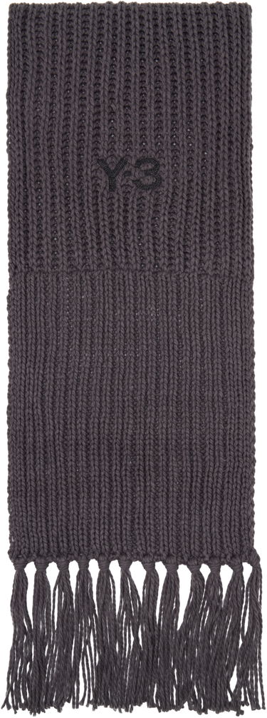 Šál Y-3 Y-3 Oversized Knit Scarf with Tassels Šedá | KC0413, 0