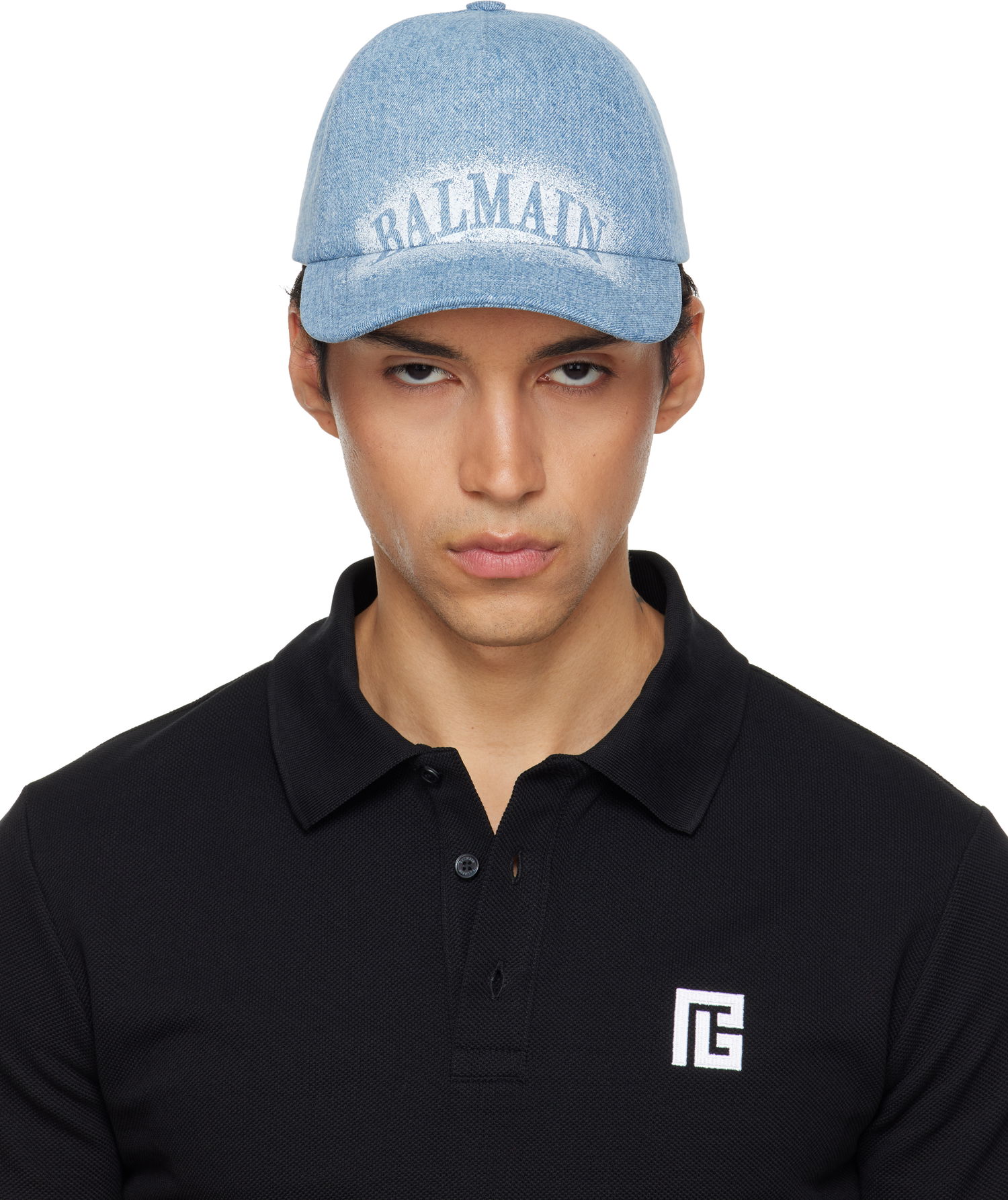 Šiltovka Balmain Denim Cap Modrá | GH1XA562DG11, 0
