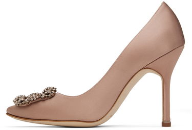Šperky Manolo Blahnik Manolo Blahnik Hangisi Satin Pumps Ružová | 9XX-0669, 2
