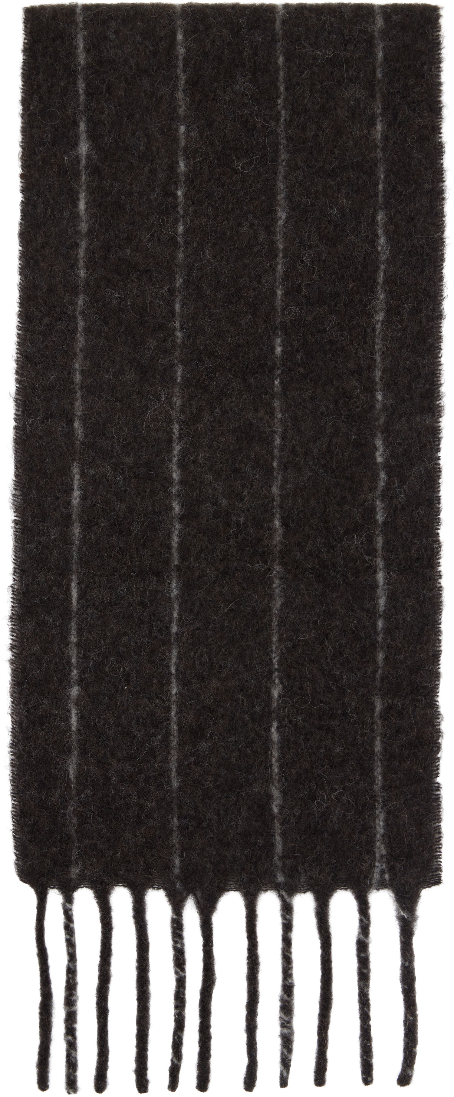 Šál OUR LEGACY Our Legacy Estate Striped Scarf Hnedá | A4258EBR, 1