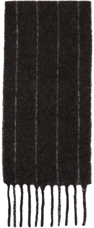 Šál OUR LEGACY Our Legacy Estate Striped Scarf Hnedá | A4258EBR, 1