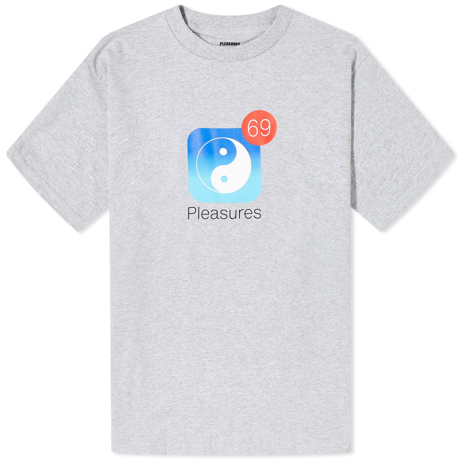 Tričko Pleasures Notify T-Shirt Šedá | P24SP052-GREY, 0