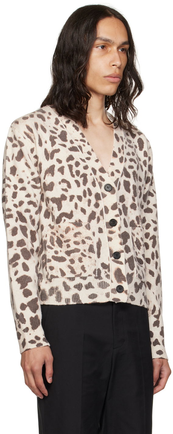 Sveter We11done We11done Y-Neck Cardigan Béžová | WD-KC3-23-622-U-IV, 1