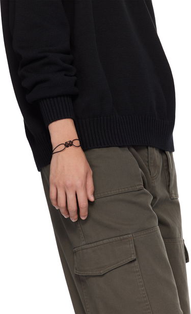 Náramok Off-White Rubber Bracelet With Metal Clasp Čierna | OMOA10AC99MET0011010, 2