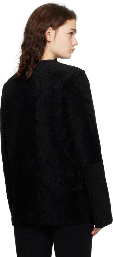 Bunda TOTEME TOTEME Zipped Teddy Shearling Jacket Čierna | 251-WRO0184-LE0048, 2