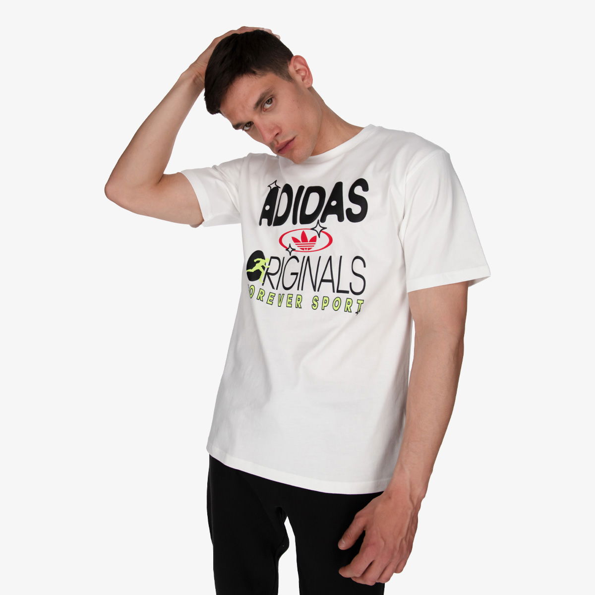Tričko adidas Originals T-Shirt Forever Sport Biela | HC2123, 1