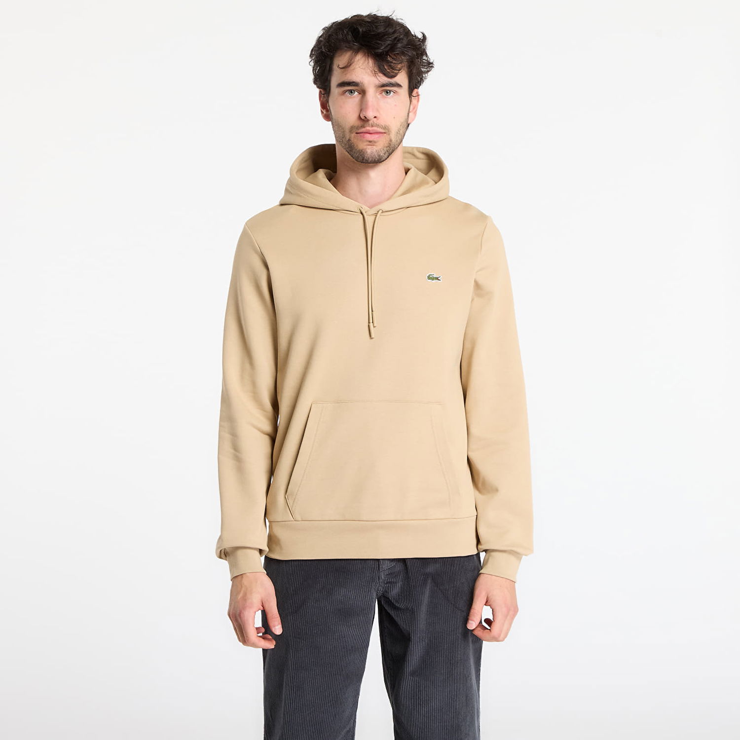 Mikina Lacoste Hoodie with Kangaroo Pocket Béžová | SH9839 02S, 0
