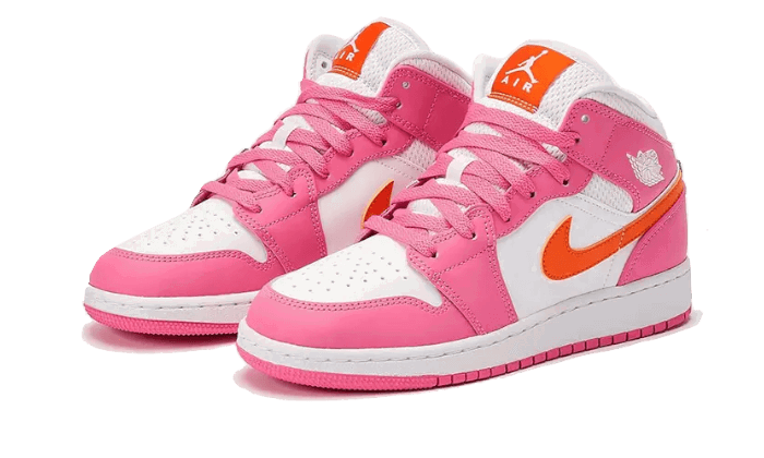 Air Jordan 1 Mid "Pinksicle Orange" GS