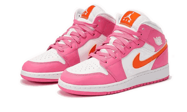 Tenisky a topánky Jordan Air Jordan 1 Mid "Pinksicle Orange" GS Ružová | DX3240-681, 4
