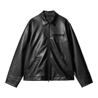 Bunda Carhartt WIP Black Faux Leather Jacket Čierna | I034426_6, 0