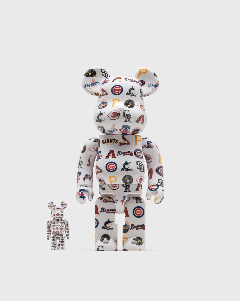 Zberateľské Medicom Toy MLB NATIONAL LEAGUE 100% & 400% BE@RBRICK Set Biela | MED1196