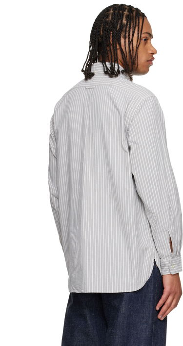 Košeľa NANAMICA Button Down Stripe Wind Shirt Šedá | S25SG090U, 2