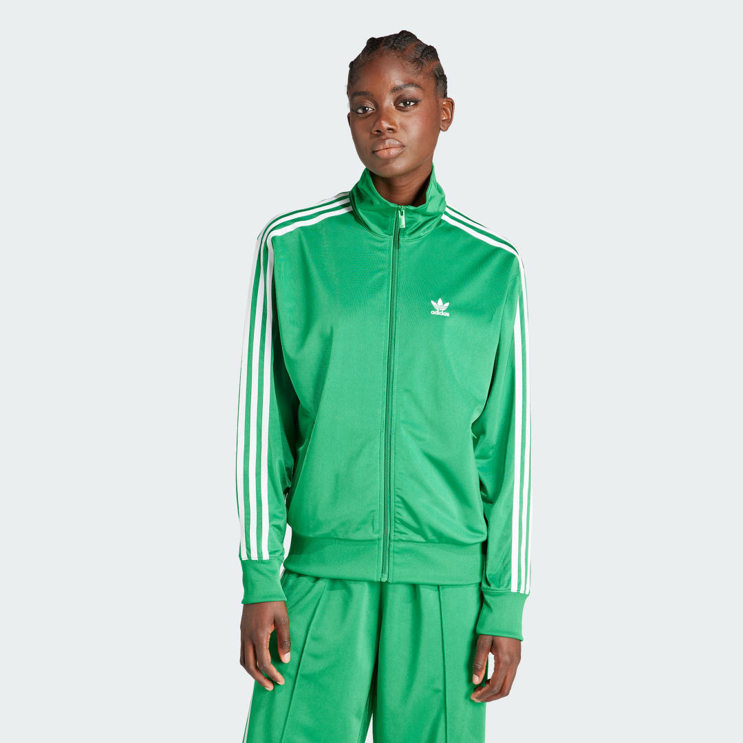 Bunda adidas Originals Adicolor Classics Loose Firebird Track Top Zelené | IP0604, 1