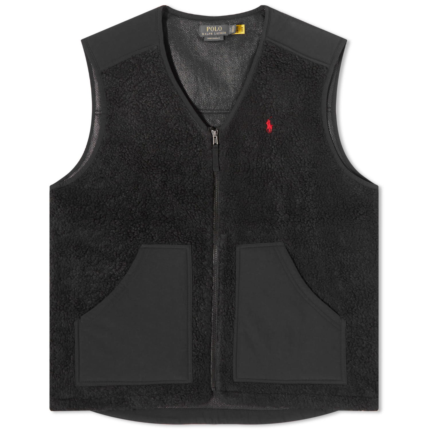 Vesta Polo by Ralph Lauren Hi-Pile Fleece Vest Čierna | 710917546003, 0